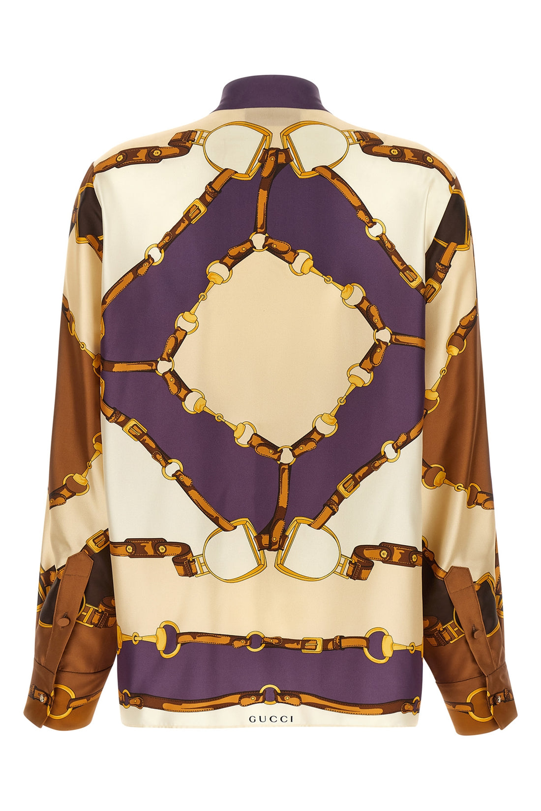 GUCCI 46 the gucci shirt exemplifies meticulous italian craftsmanship through its fluid c