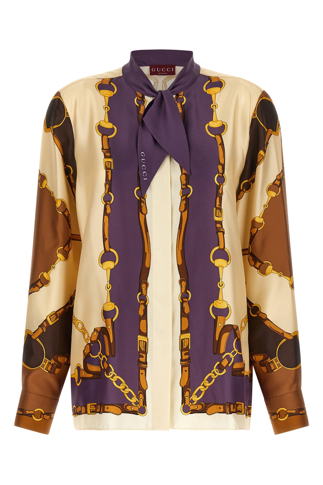 GUCCI 46 the gucci shirt exemplifies meticulous italian craftsmanship through its fluid c