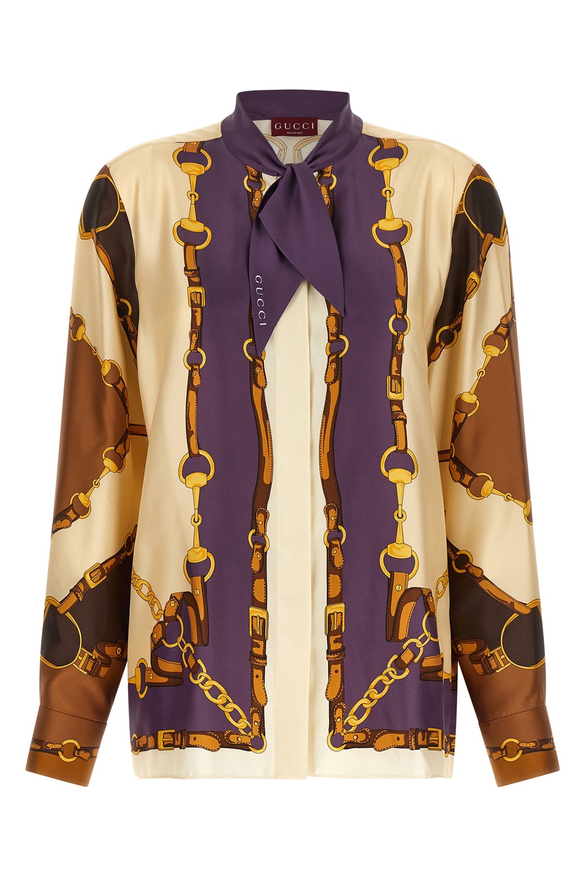 the gucci shirt exemplifies meticulous italian craftsmanship through its fluid c