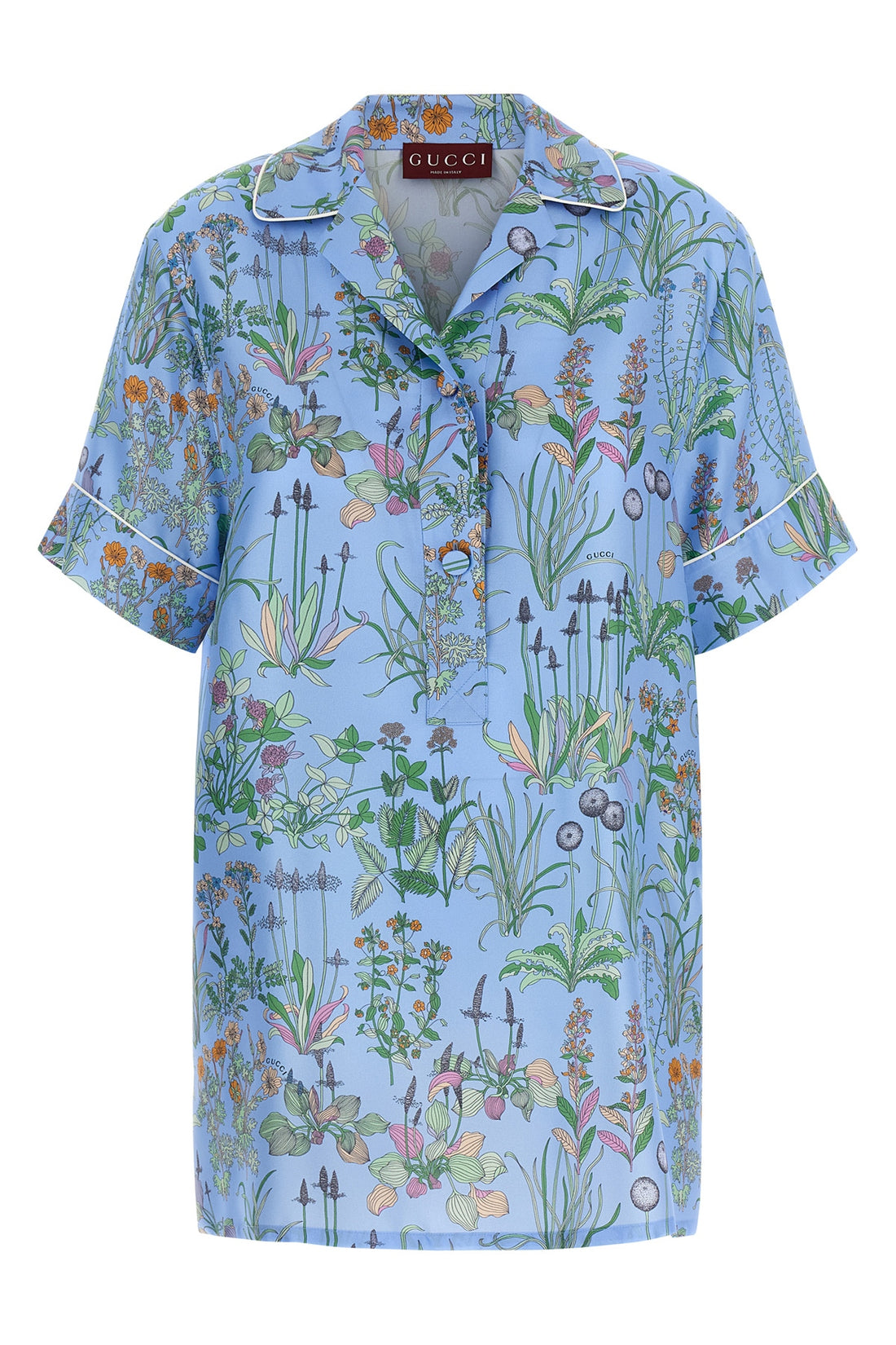 GUCCI 46 silk twill blouse