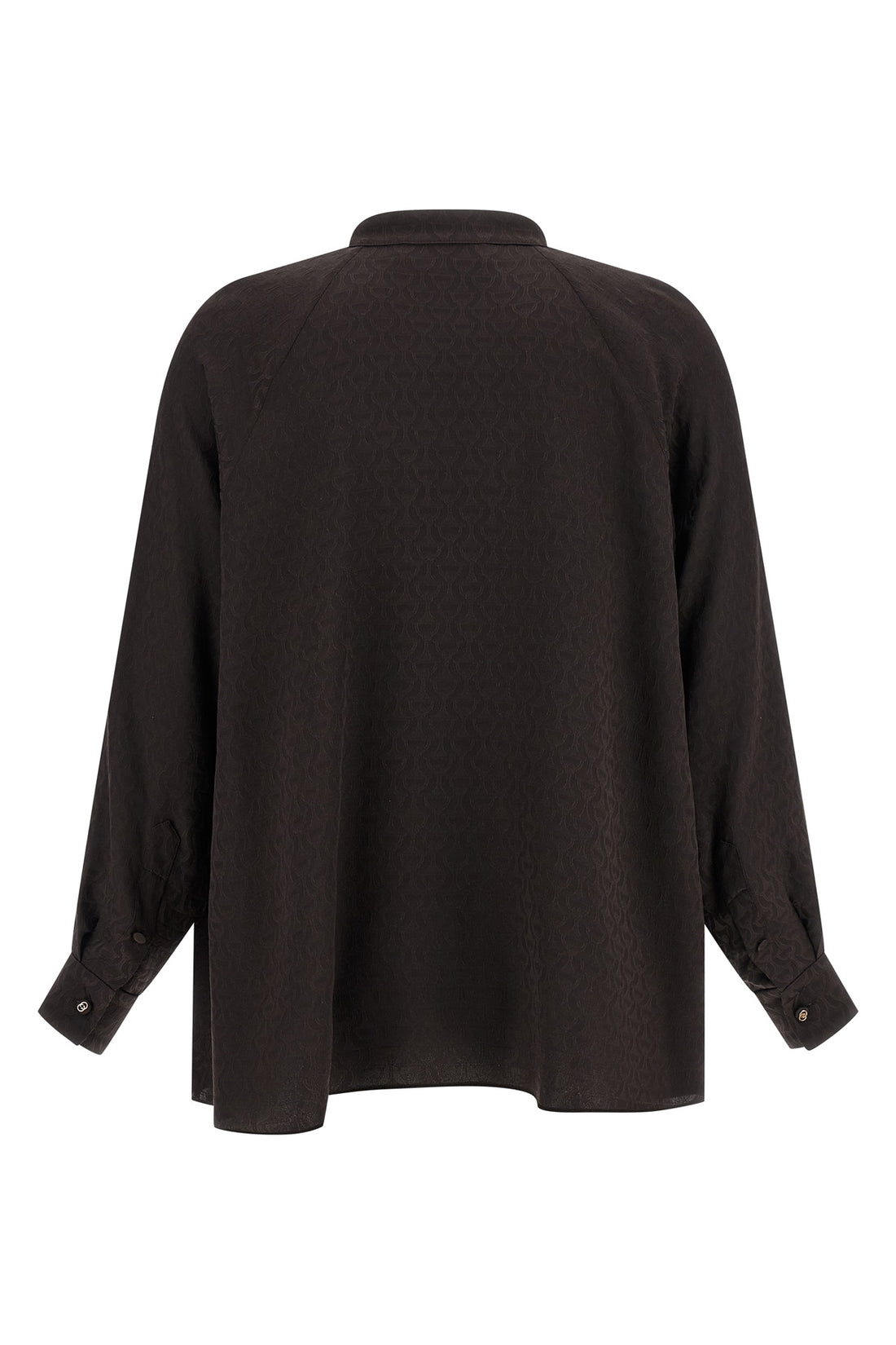 GUCCI 38 morsetto jacquard patterned silk shirt