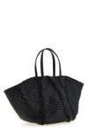 hand-woven buffalo leather teresa shopping bag