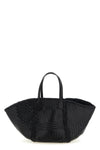 hand-woven buffalo leather teresa shopping bag