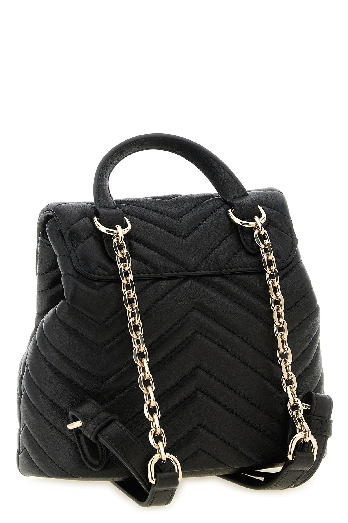 gg marmont mini backpack in chevron pattern matelassé nappa leather