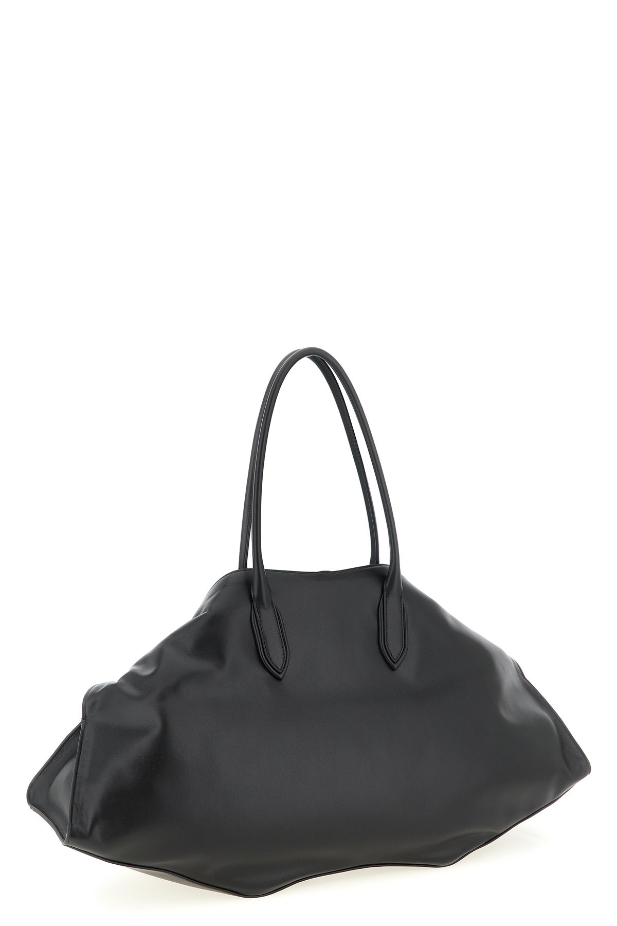maxi manta shoulder bag in calf leather