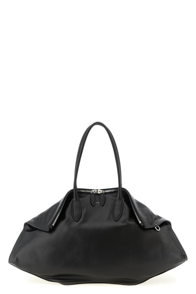 maxi manta shoulder bag in calf leather