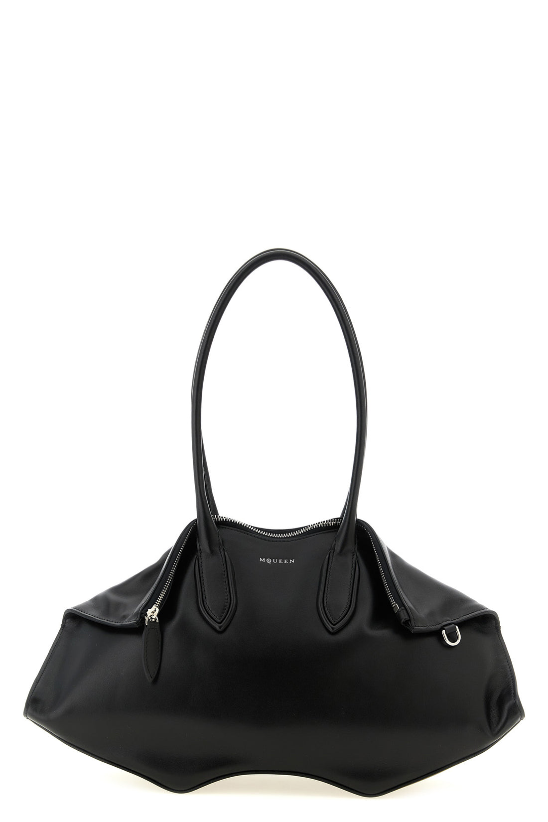 MCQUEEN OS manta shoulder bag in calf leather