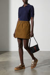 mini skirt in canvas gg all over