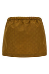 mini skirt in canvas gg all over