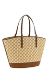 gucci shopping bag in technical cotton blend features a trapezoidal silhouette d