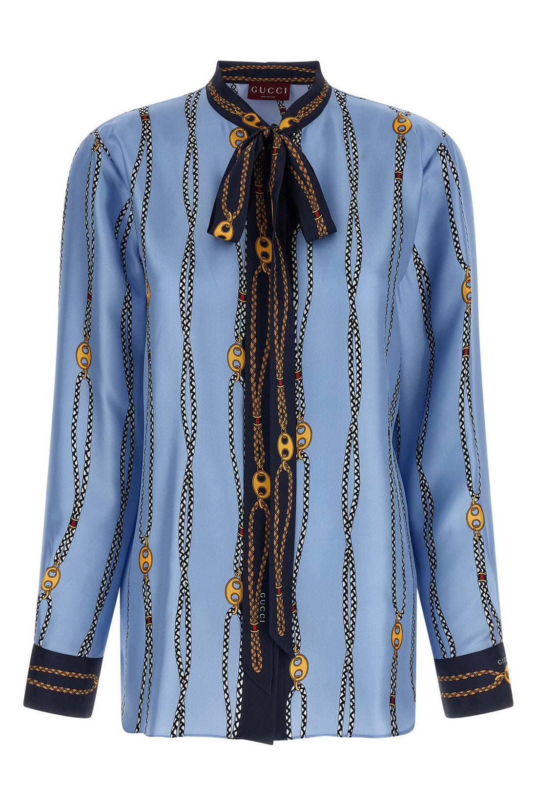 GUCCI 46 patterned silk shirt