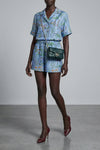silk twill shorts