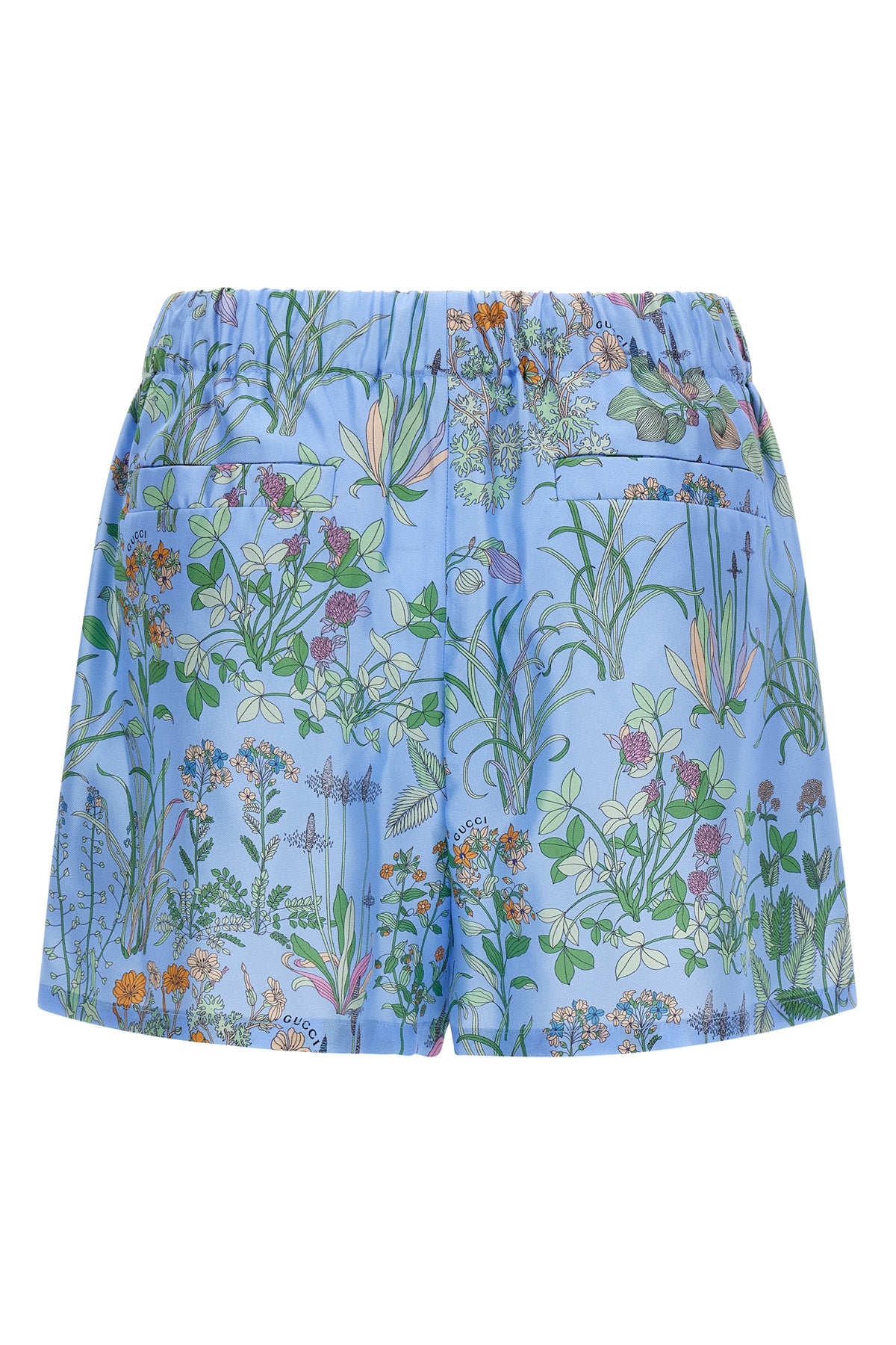 silk twill shorts