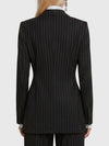 double-breasted chalk stripe jacket