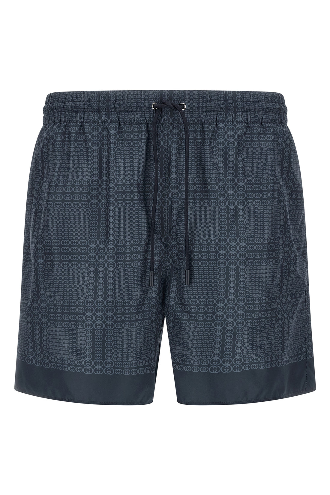 GUCCI 48 all-over gucci incrocio gg print technical poplin swimsuit
