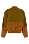 color-block anorak in nylon faille