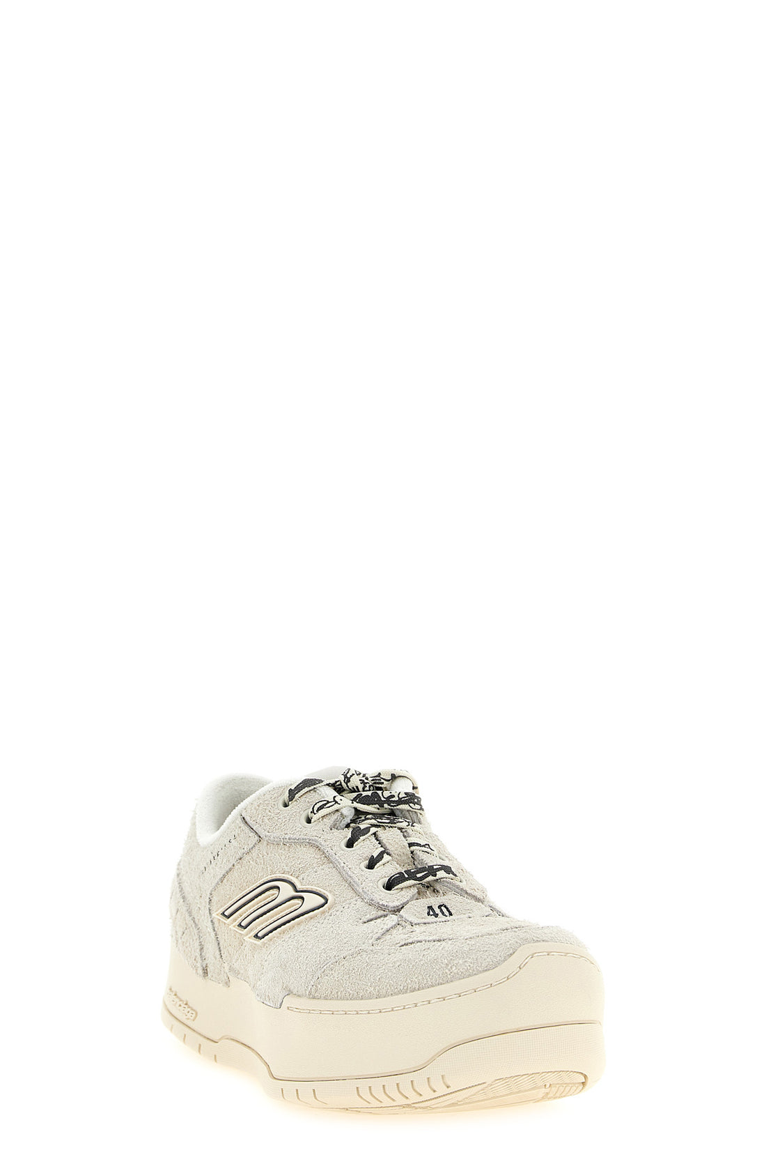 BALENCIAGA 37 hamptons brushed suede cowhide sneakers