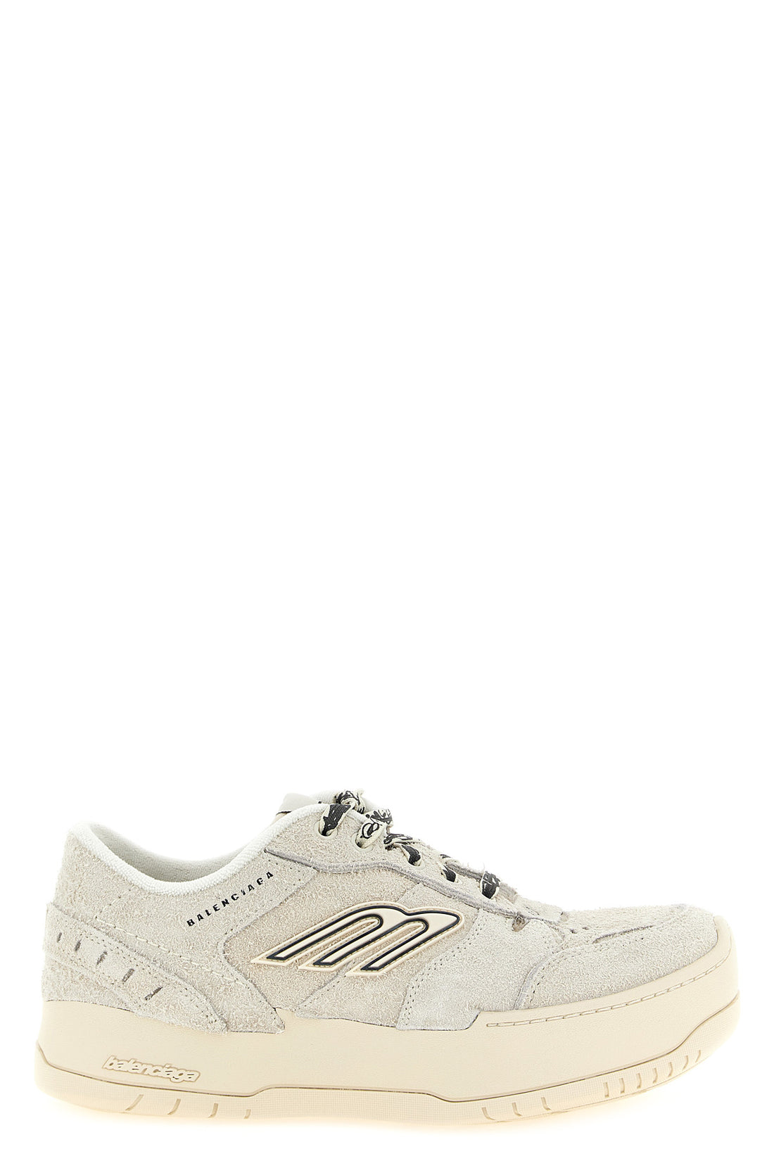 BALENCIAGA 37 hamptons brushed suede cowhide sneakers