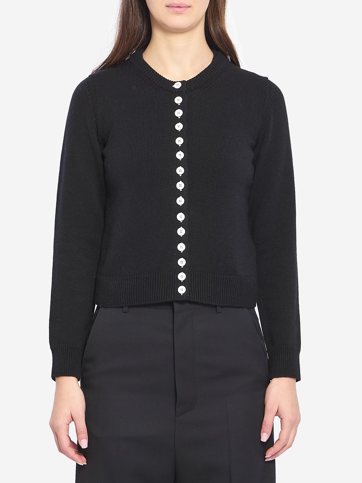 CELINE M double-layer cardigan
