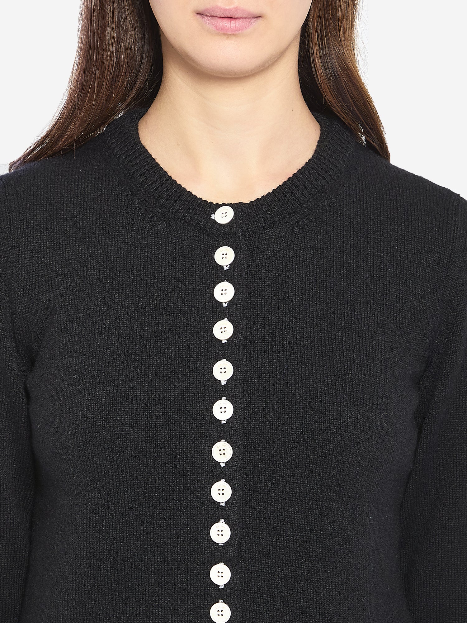 CELINE M double-layer cardigan