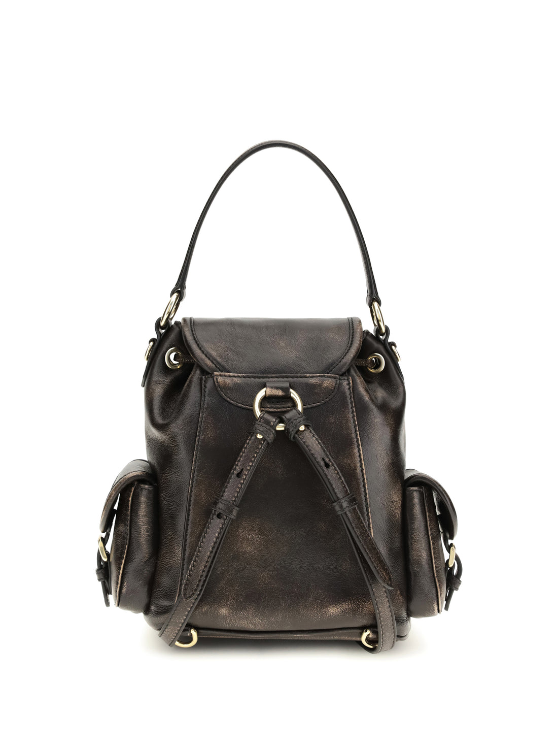 MIU MIU OS medium leather backpack