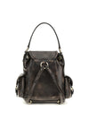 medium leather backpack