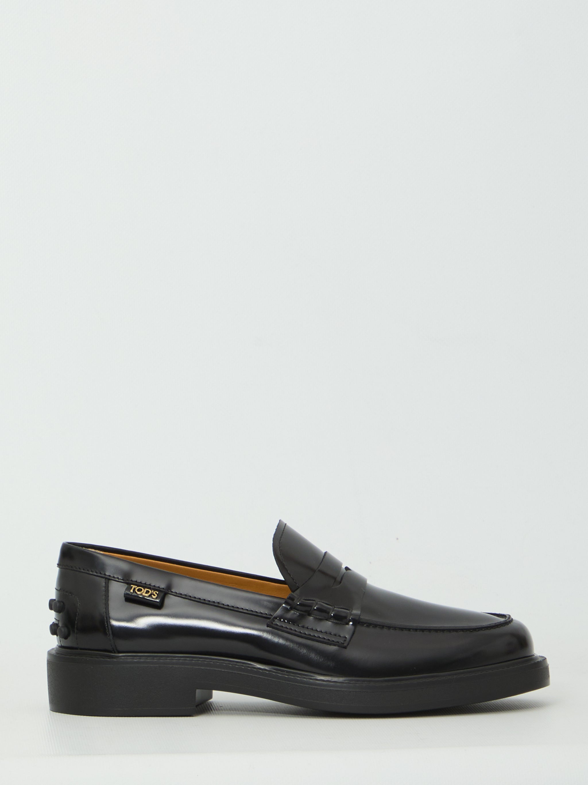 leather loafers