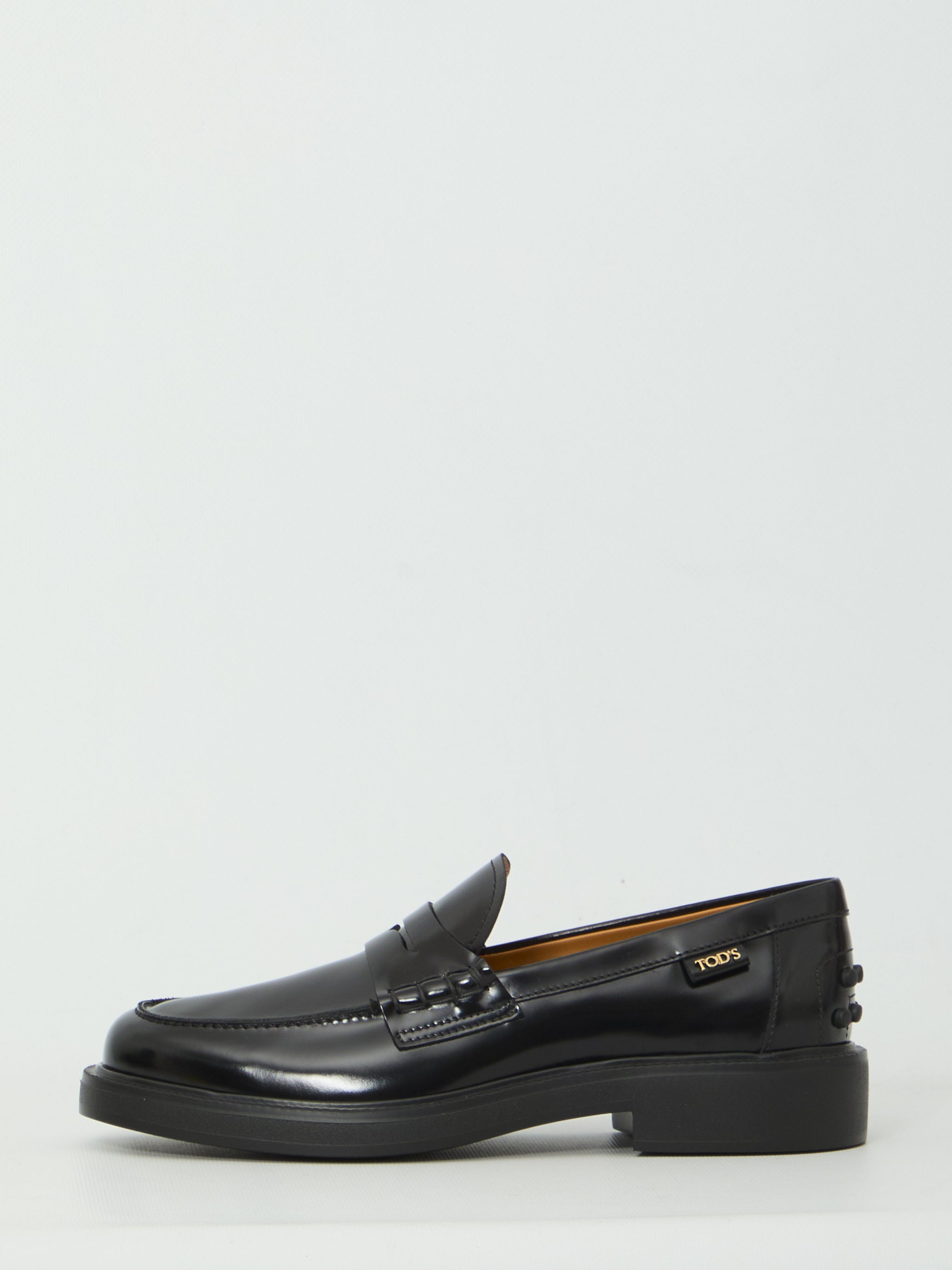 leather loafers