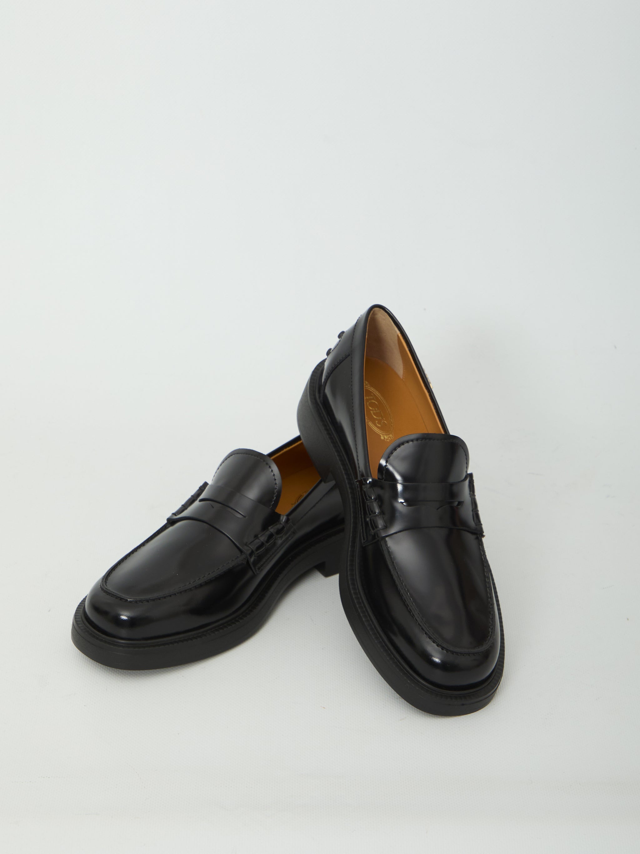 leather loafers