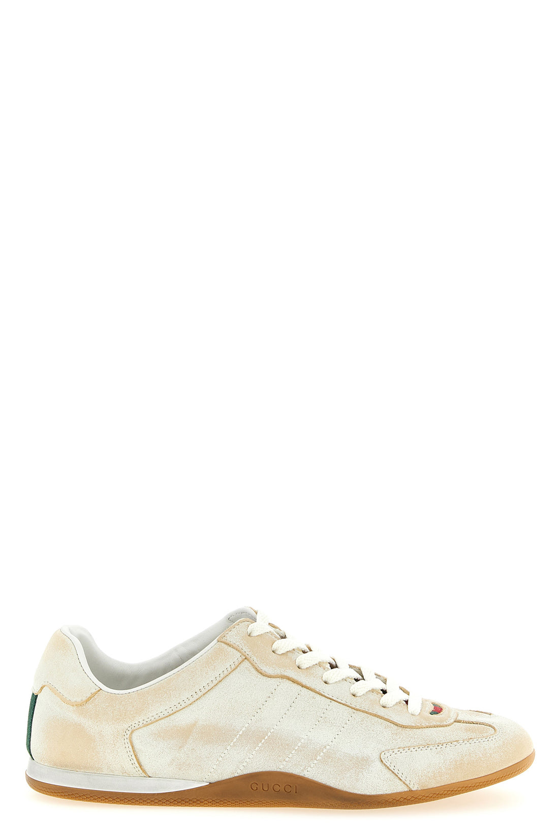 GUCCI 37 gucci shift sneakers in delavé effect leather
