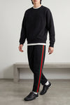 gucci shift leather sneakers