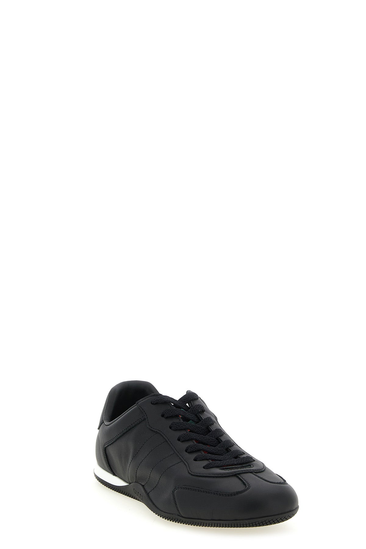 gucci shift leather sneakers