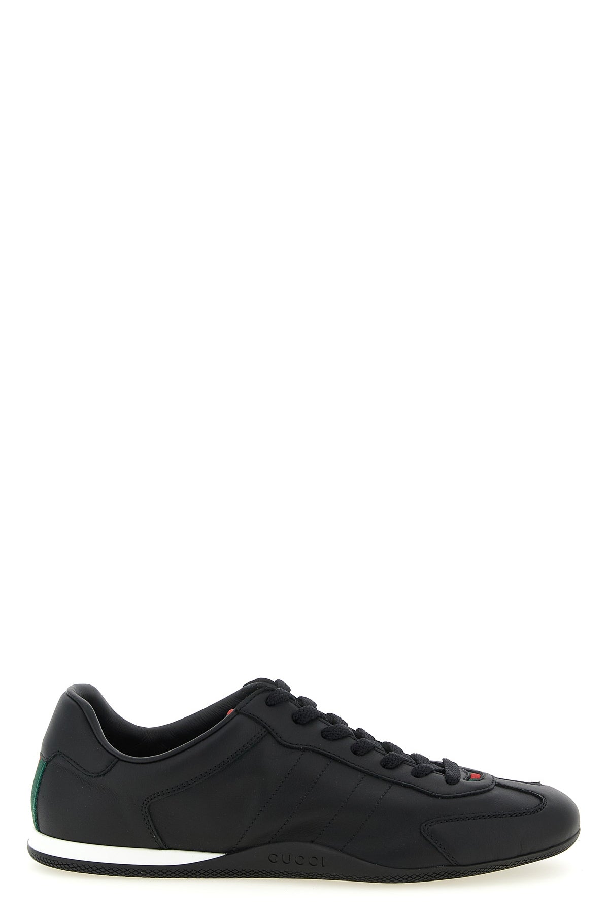 gucci shift leather sneakers