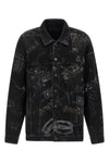 all over washed crayon cotton denim jacket oversize