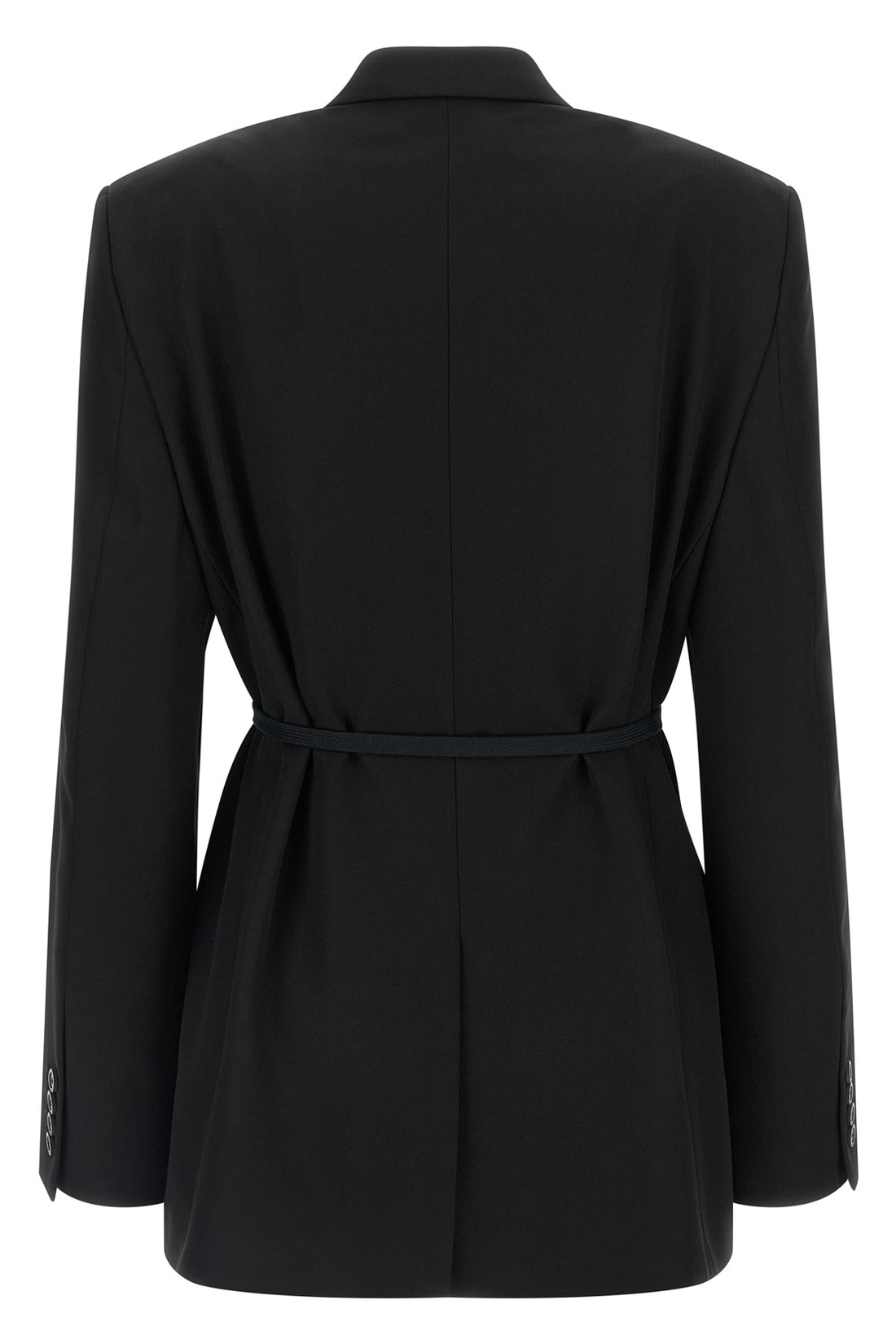BALENCIAGA 32 wrap tailored single-breasted wool blazer