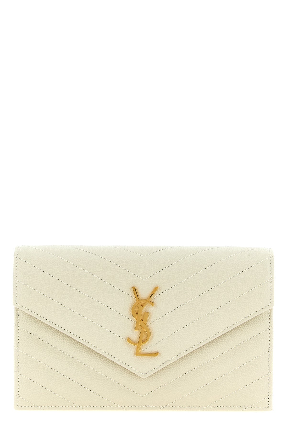 envelope clutch bag in grain de poudre leather