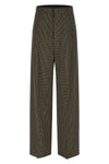large tailored plaid fluid lyocell pants