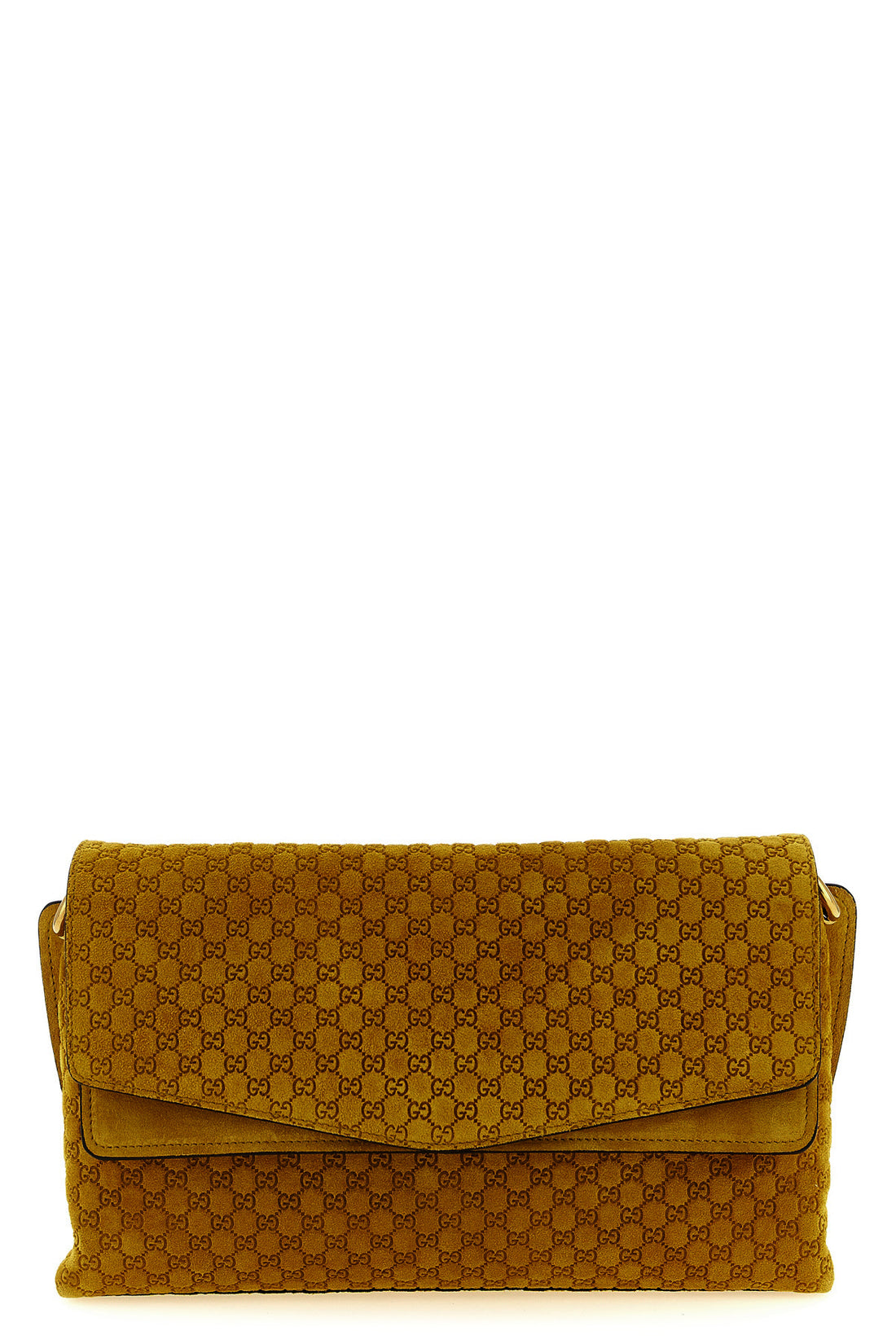 GUCCI OS medium suede shoulder bag