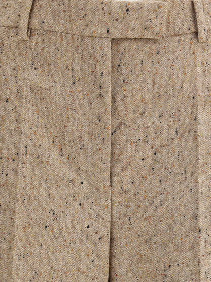 VALENTINO 42 palazzo trousers in bottonato natté