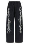 reversible pants in nylon tracksuit canvas and dry fleece