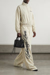 reversible pants in nylon tracksuit canvas and dry fleece