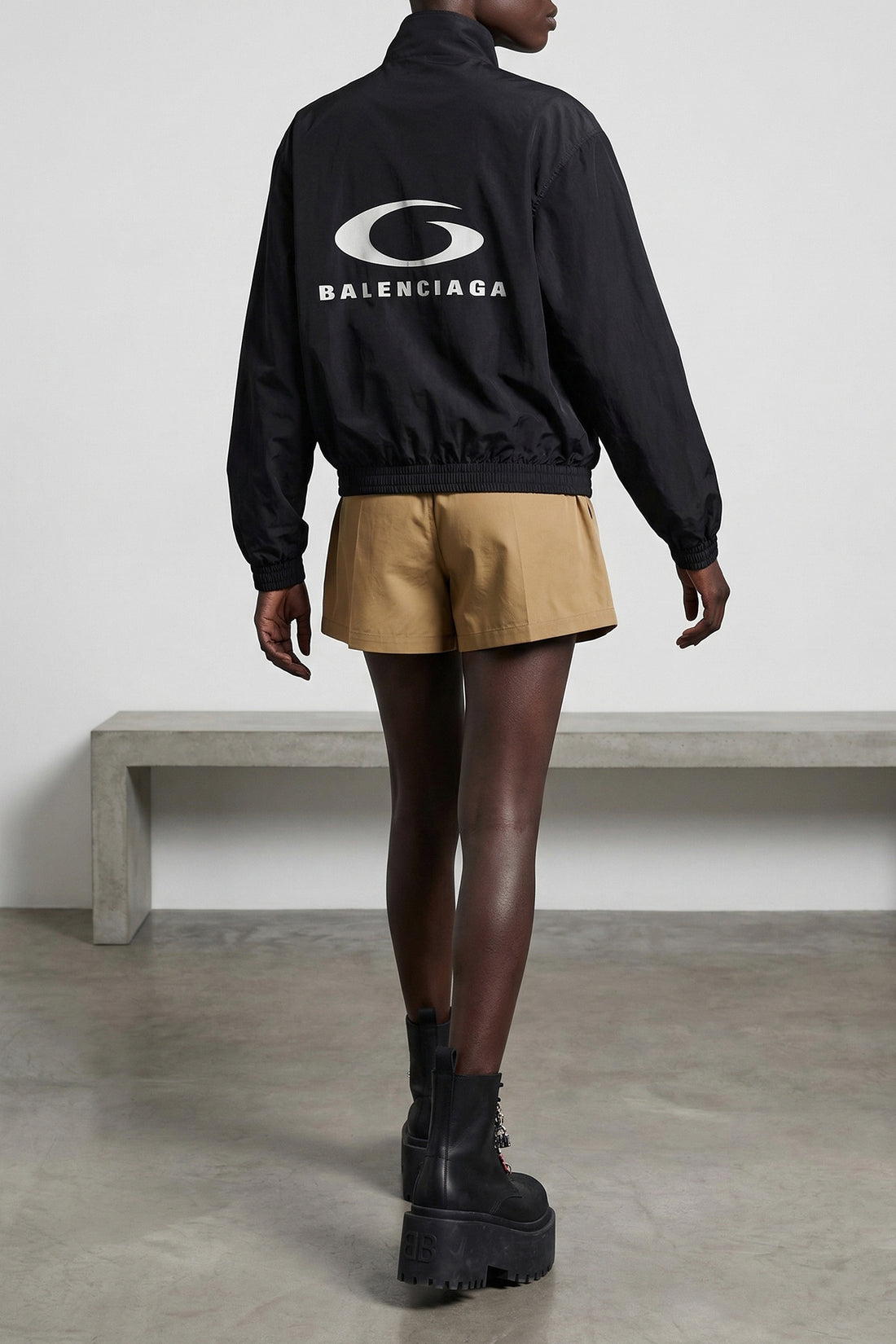 BALENCIAGA S tracksuit cotton blend bomber jacket
