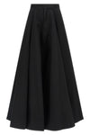 midi skirt in ripstop cotton