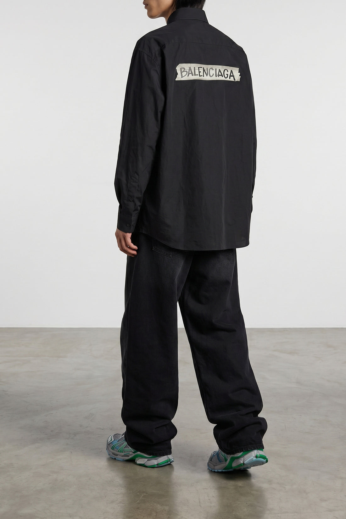 BALENCIAGA 48 button-down cotton poplin shirt
