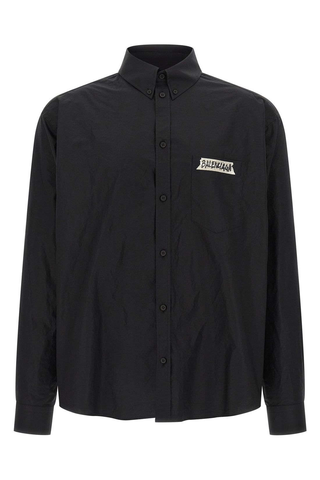 BALENCIAGA 48 button-down cotton poplin shirt