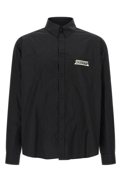 button-down cotton poplin shirt