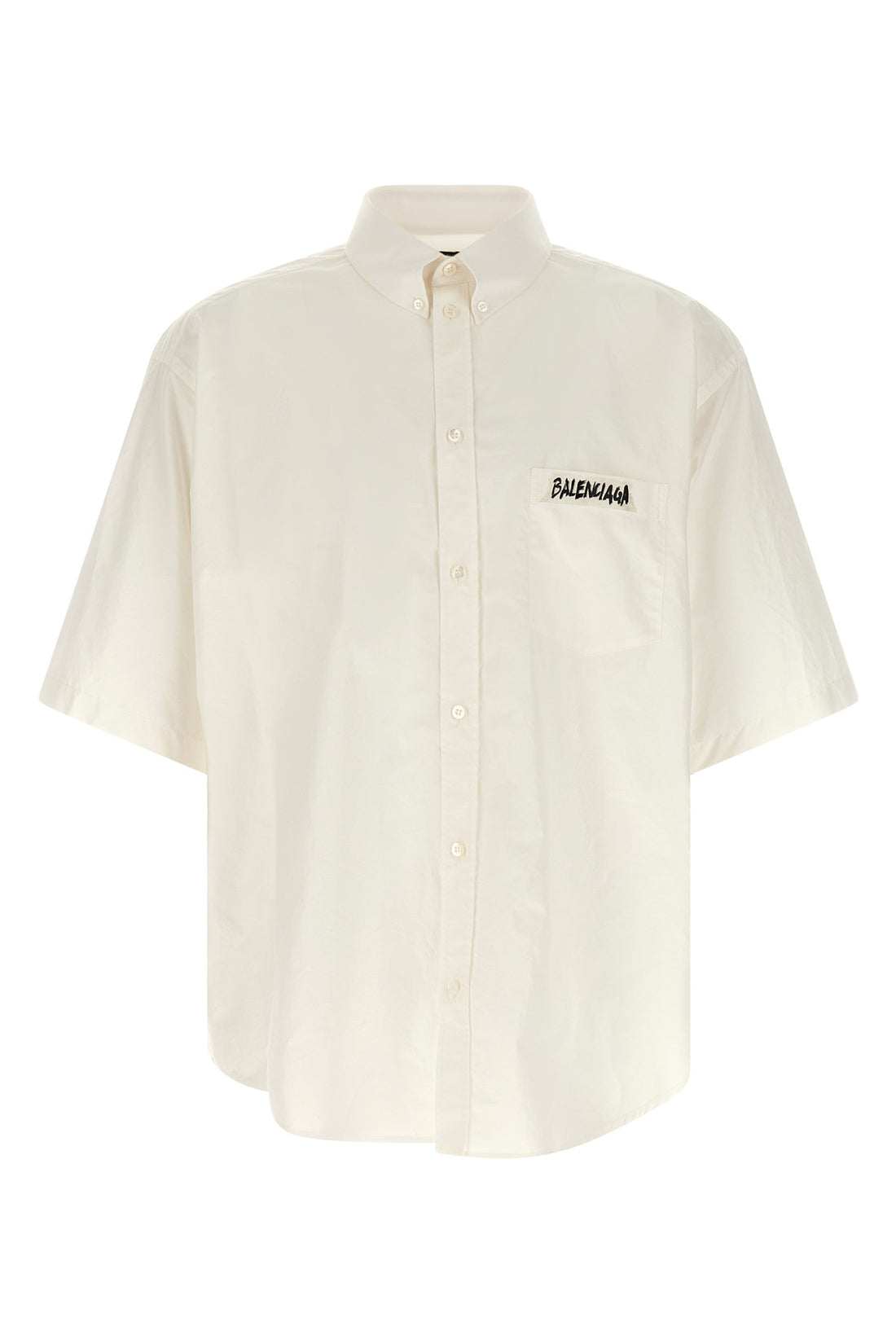 BALENCIAGA 46 button-down cotton poplin shirt