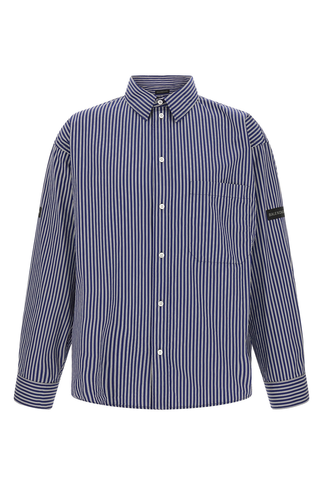 BALENCIAGA M striped cotton poplin shirt