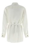 wrap shirt in advanced bio-technical silk satin