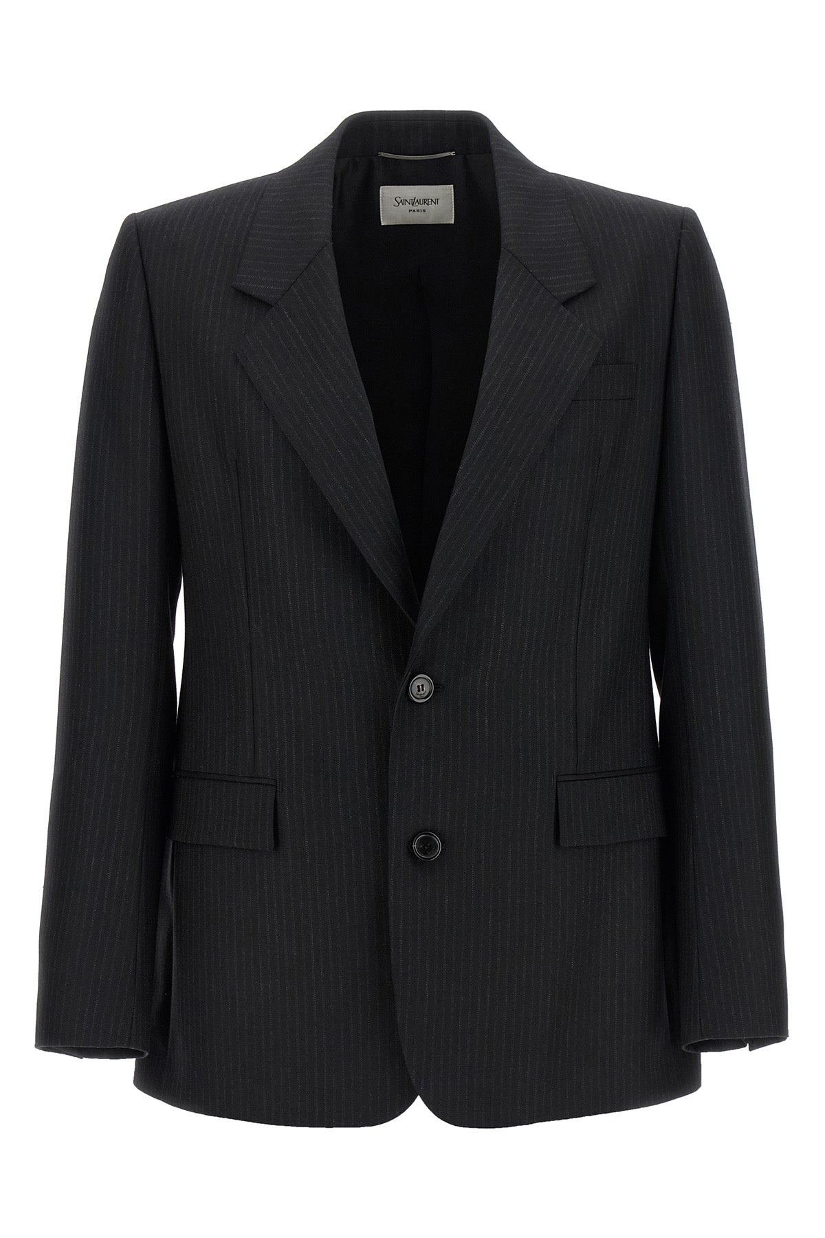 pinstripe wool blazer jacket